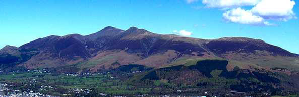 View towards Skiddaw from Walla Crag above Keswick